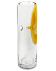 Yellow Puncture Glass Vase