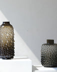 Smokey Bubbles Glass Vase