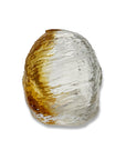 Retro Textured Amber Glass Vase S