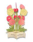 Blooming Card Ranunculus