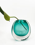 Floating Teal Bubble Vase Small