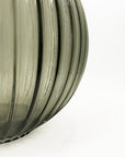 Ribbed Belly Charcoal Vase - Medium