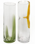 Yellow Puncture Glass Vase