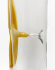 Yellow Puncture Glass Vase