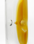 Yellow Puncture Glass Vase