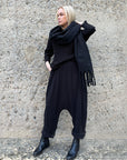 Nunchi Low-Crotch Pants Black