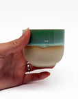 Japanese Glazed Drip Mug Teal