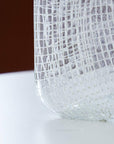 Glass Grid Vase -Tall