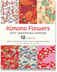 Kimono Flowers Gift Wrapping Papers - 12 sheets