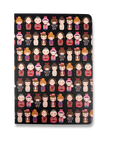 Cute Kokeshi Dolls Lined Paperback Journal