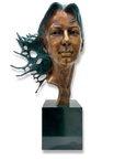 Brainwave - Girl bust with hair becoming a saltwater wave
