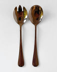 Metallic Stainless Steel Salad Server Set