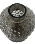 Smokey Bubbles Glass Vase