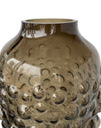 Smokey Bubbles Glass Vase