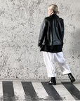 Nunchi Low-Crotch Pants White