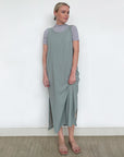 Kensho Slit Dress Teal