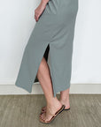 Kensho Slit Dress Teal