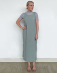 Kensho Slit Dress Teal