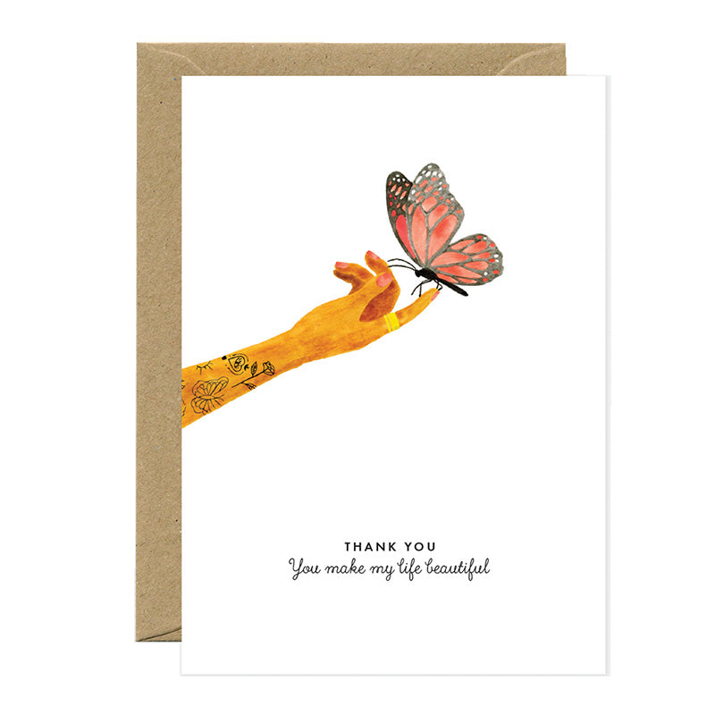 &#39;THANK YOU, you make my life beautiful&#39; Gift Card