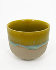 Japanese Glazed Drip Mug Yellow