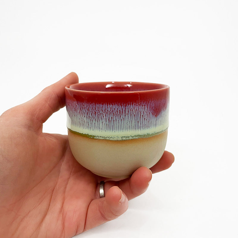 Japanese Glazed Drip Mug Cherry