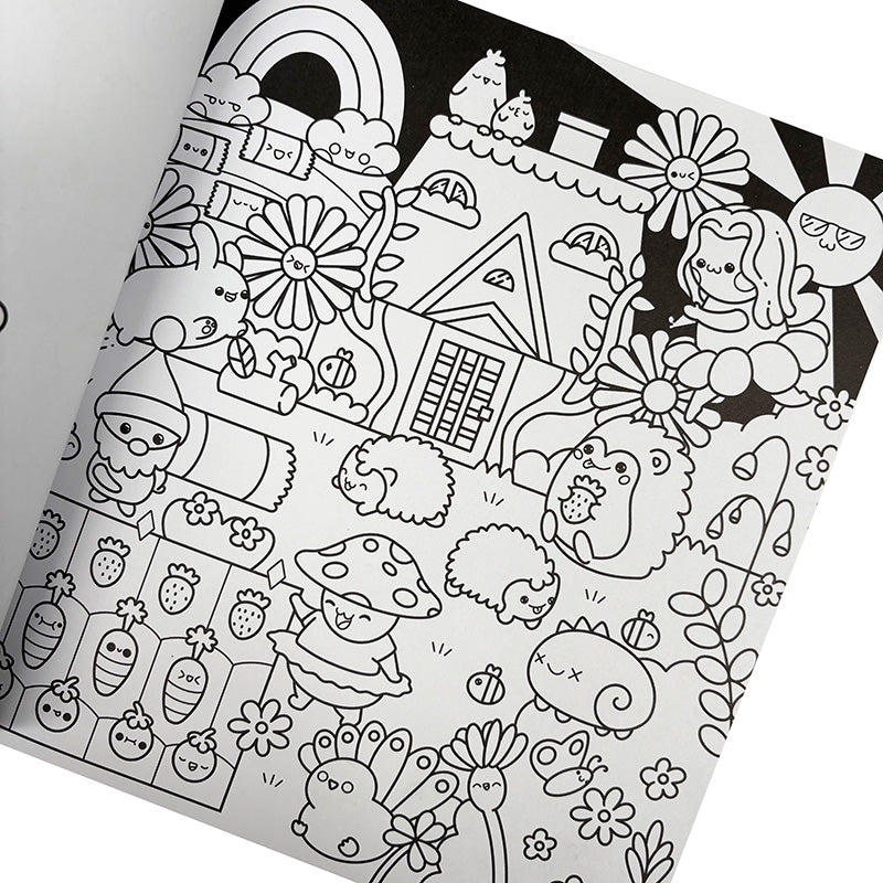 The Super Kawaii Coloring Book