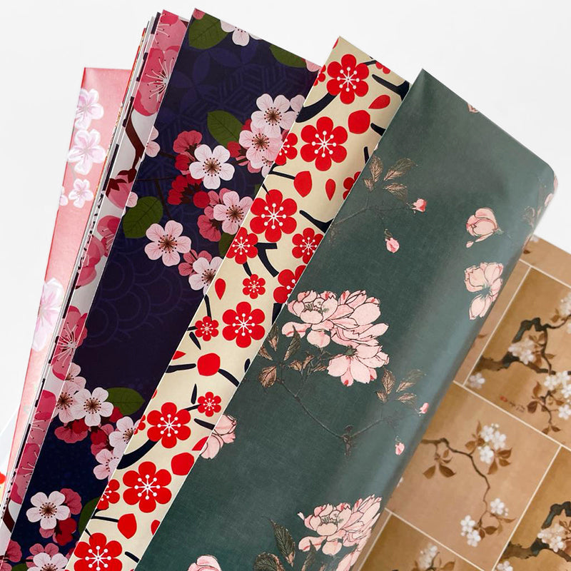 Cherry Blossom Gift Wrapping Papers 12Pk