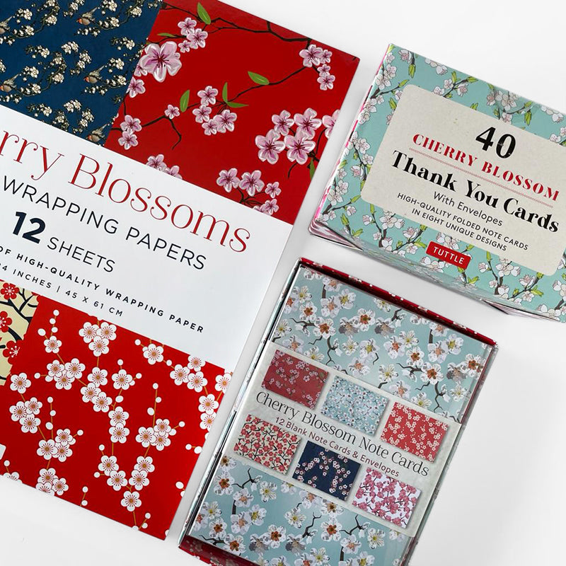 Cherry Blossom Gift Wrapping Papers 12Pk