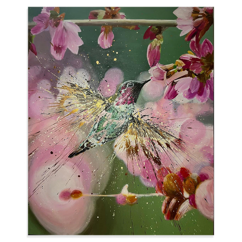 HUMMINGBIRD &amp; BLOSSOMS