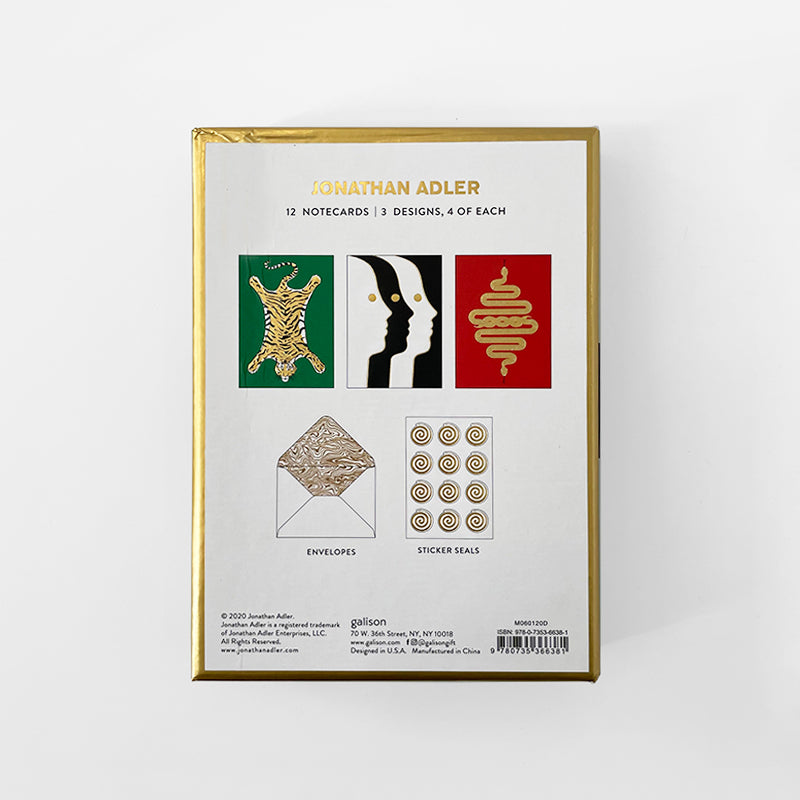 Jonathan Adler - 12Pk Notecard sets