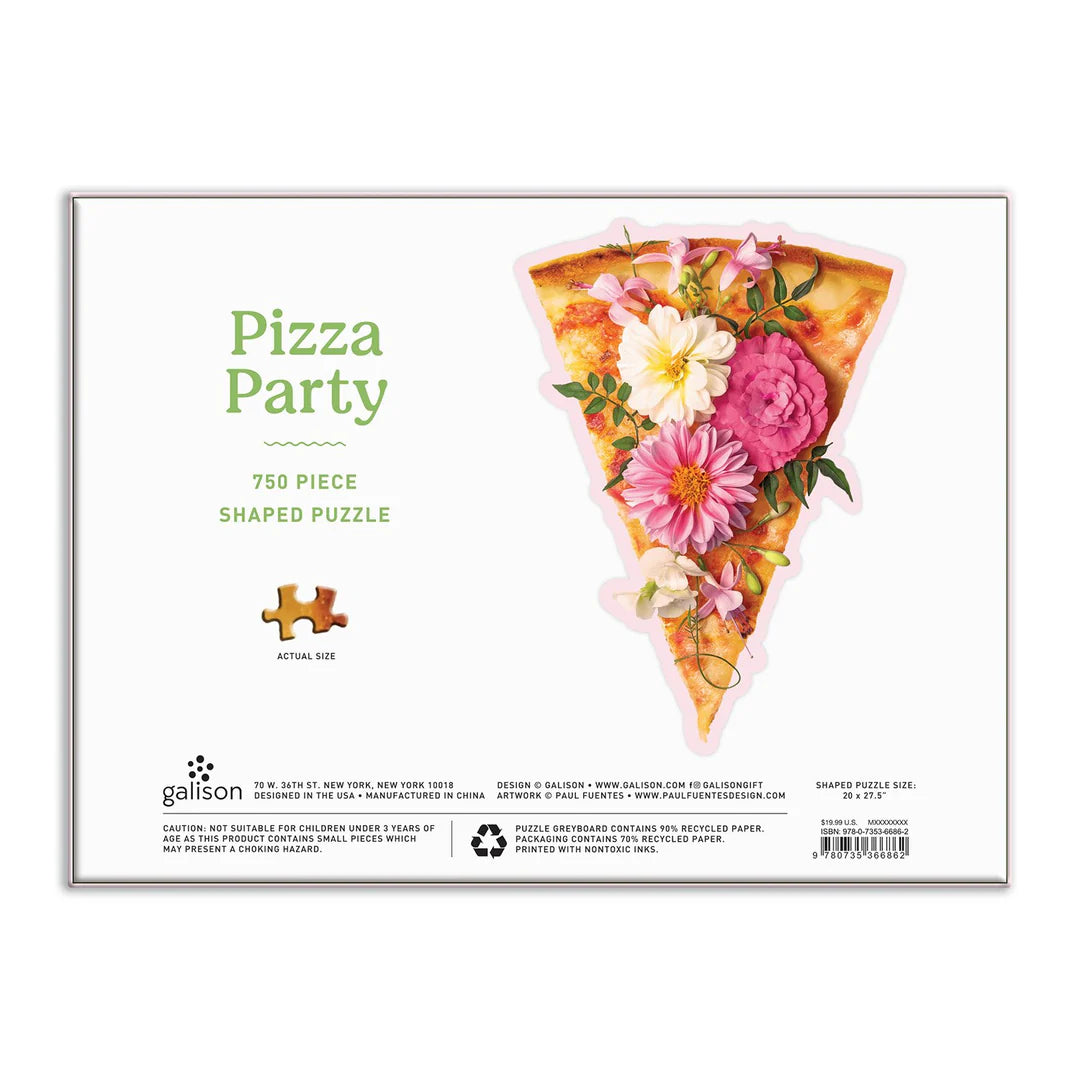 Pizza Party 750 Piece Shaped Jigsaw Puzzle