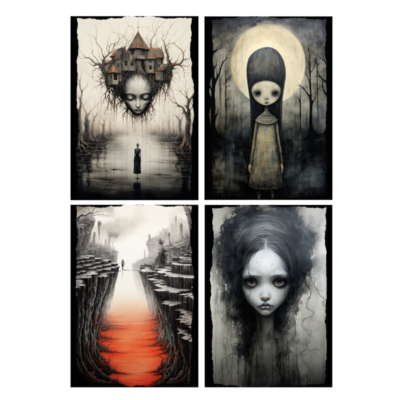 Surrealism Postcard Pack x8